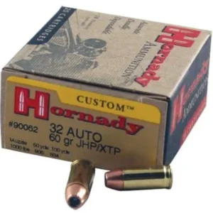 Hornady Custom Handgun Ammunition .32 ACP 60 gr XTP 1000 fps 25/box