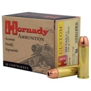 Hornady Custom Handgun Ammunition .454 Casull 240 gr XTP-Mag 1900 fps 20/box