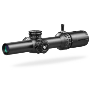 Swampfox Arrowhead LPVO Series Rifle Scope 1-10x24 30mm SFP Green IR MOA Black