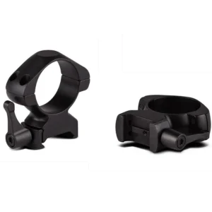 Konus 2-Piece Steel Riflescope Rings With Quick Release Lever 1" Medium Matte Black