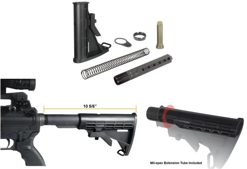 Leapers UTG PRO Made in USA 6-Position Mil-spec Stock Assembly