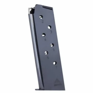 Mec-Gar 1911 Handgun Magazine .45 ACP Blued Steel 7/rd