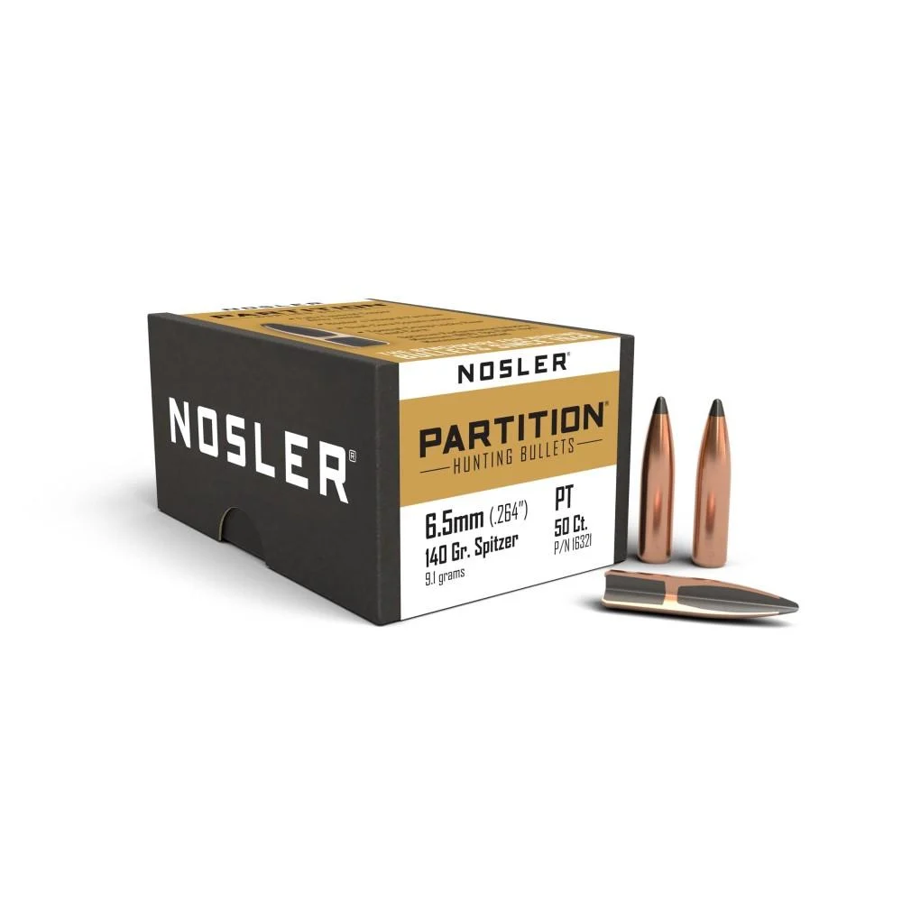Nosler Partition Bullets 6.5mm .264" 140 gr SPT 50/ct