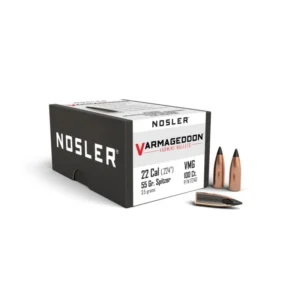 Nosler VarMageddon Rifle Bullets .22 cal .224" 55 gr FB-TIPPED 100/ct
