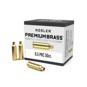 Nosler Unprimed Brass Rifle Cartridge Cases 6.5 PRC 50/ct (BULK)