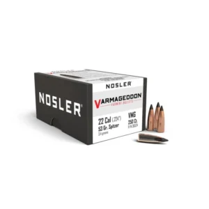 Nosler Varmageddon Rifle Bullets .22 cal .224" 53 gr FB-TIPPED 250/ct