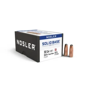 Nosler Solid Base Round Nose Rifle Bullets .30 Cal .308" 150 gr 50/ct