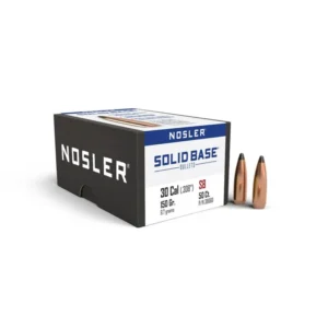 Nosler Solid Base Rifle Bullets .30 Cal .308" 150 gr 50/ct