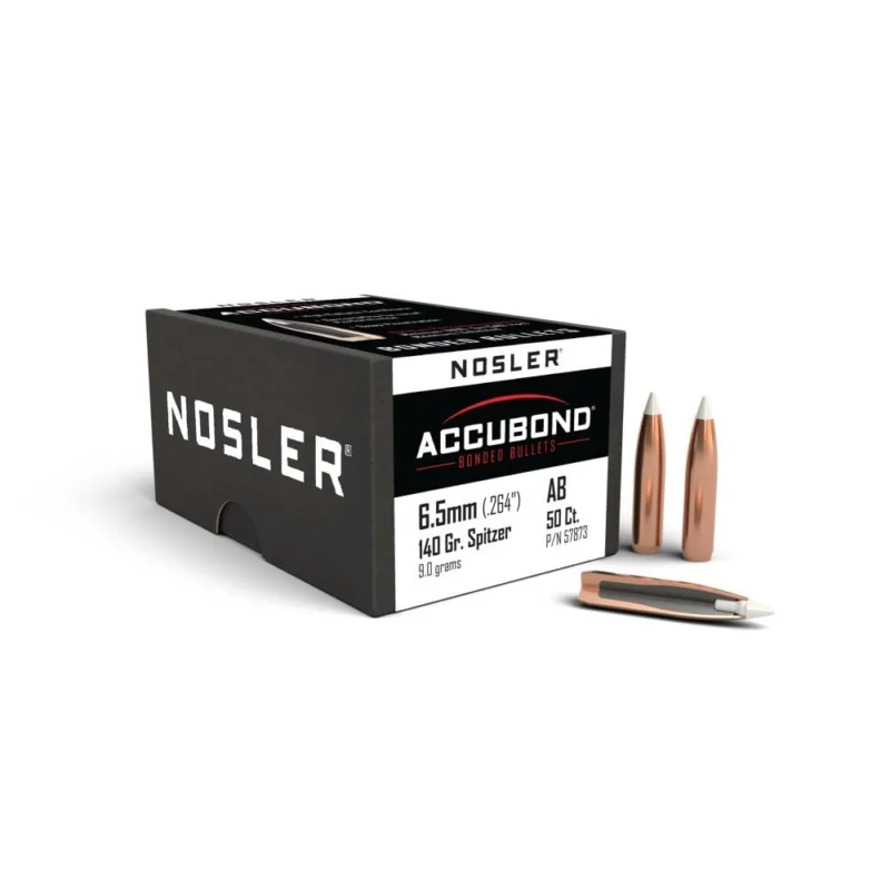 Nosler AccuBond Bullets 6.5mm .264" 140 gr SBT-ACB 50/ct