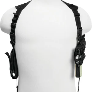 VISM by NcSTAR AMBI HORIZONTAL SHOULDER HOLSTER/DOUBLE MAG HOLDER/BLACK
