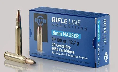 PPU Rifle Ammunition 8mm Mauser 196 gr SP 2160 fps 20/ct