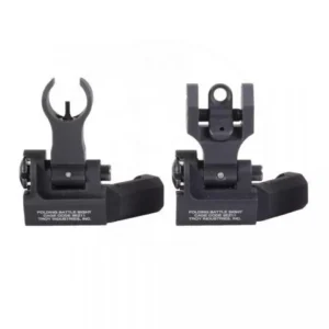 TROY 45-Degree Offset Sight Set - SSIG-45S-HRBT-00 - HK Front & Round Rear - Black