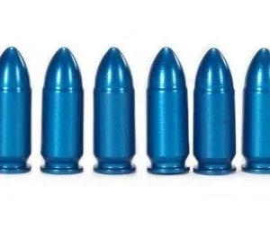 A-Zoom Aluminum Snap Caps 9mm Luger Blue 10/pk