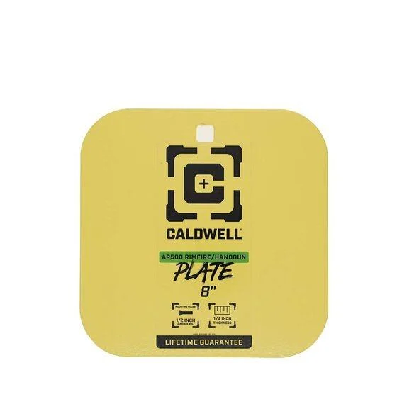 Caldwell AR500 Rimfire/Handgun Target 8" Gong 1/4" Yellow