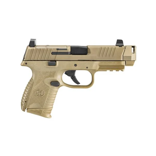 FN 509 Compact MRD w/Compensator FDE Handgun 9mm Luger 12rd(1)&15rd(1) Magazine 4.02" Barrel