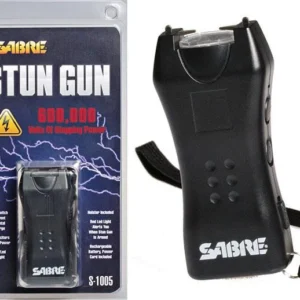 Sabre 600000 Volt Mini-Stun Gun with LED - Black