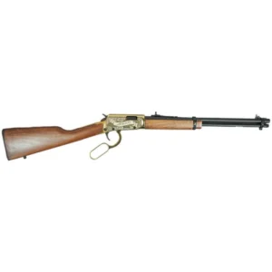 Rossi Rio Bravo "Wild Bill Hickok" Lever Action Rifle 22 LR 15rd Capacity 18" Barrel Gold Finish/Hardwood Stock