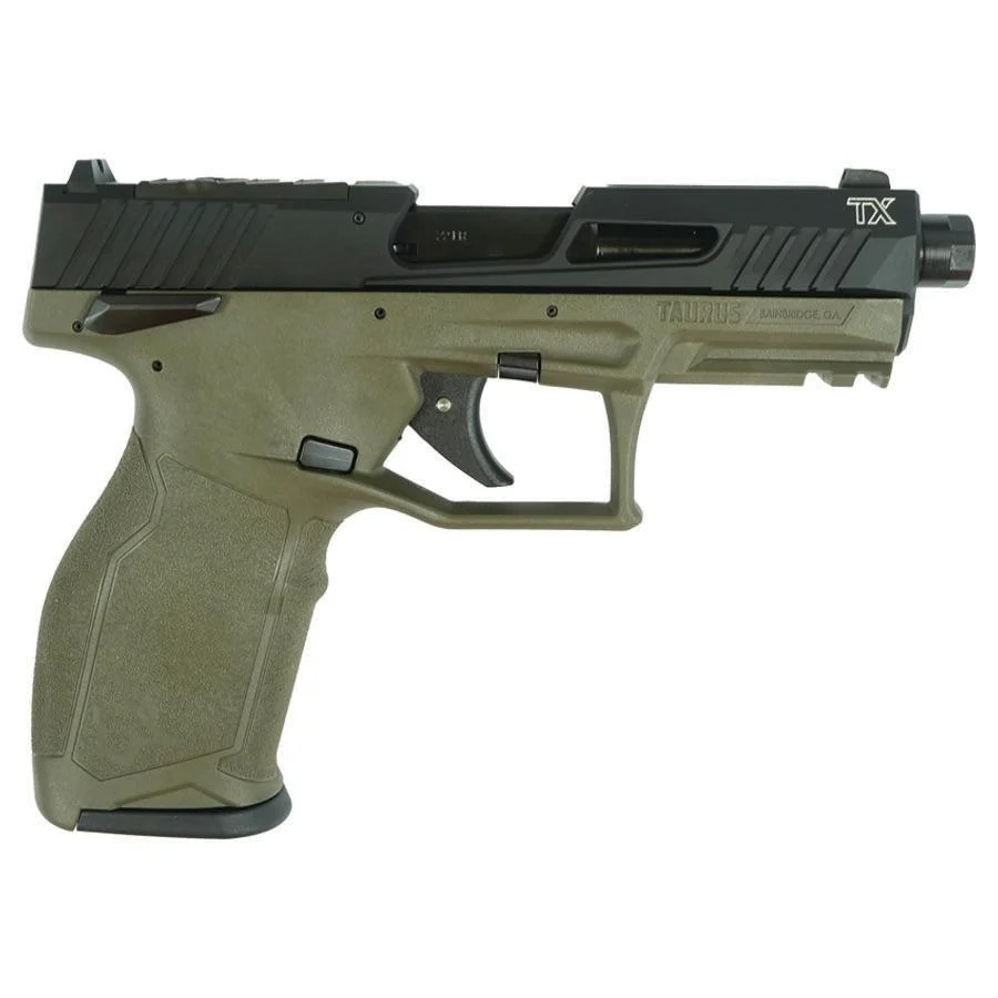 Taurus 2TX22TORO Handgun .22 LR 16(1)&22(1)rd Magazines 4.6" Threaded Barrel Black Slide/ODG Frame