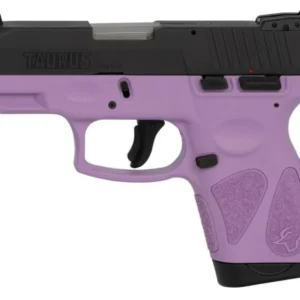 Taurus G2S Handgun 9mm Luger 7rd Magazines 3.2" Barrel Black Slide/Light Purple Grip
