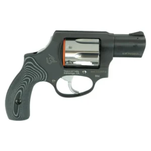 Taurus 856 Concealed Hammer Handgun .38 Spl 6rd Capacity 2" Barrel Matte Black Finish/Stainless Cylinder Grey VZ Grips
