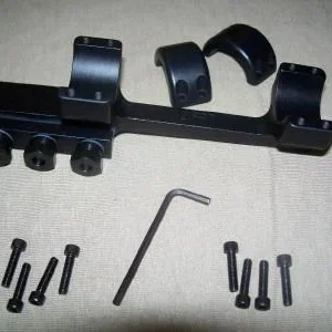 DNZ Freedom Reaper 1-Piece Forward Ring Picatinny Rail Mount - 1" Black