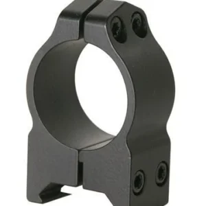 Warne 2-Piece Maxima Fixed Scope Ringmounts with Grooved Receiver - 1" High Matte CZ 550 19mm Dovetail