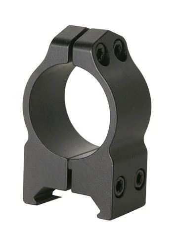 Warne 2-Piece Maxima Fixed Scope Ringmounts with Grooved Receiver - 1" High Matte CZ 550 19mm Dovetail