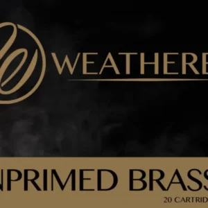 Weatherby Unprimed Brass Rifle Cartridge Cases 6.5mm / .300 Wby Mag 20/ct