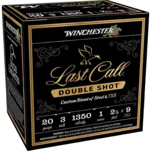 Winchester Last call TSS Shotshells 20ga 3" 1oz 1350 fps #2.5 & #9 25/ct