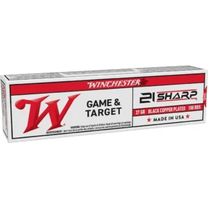 Winchester Game & Target Black Copper Lead Rimfire Ammunition 21 Sharp 42gr FMJ 1335fps 100/ct