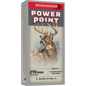 Winchester Super-X Power Point Rifle Ammunition .270 WSM 150 gr. PSP 3150 fps 20/ct
