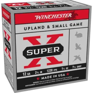Winchester Super-X Heavy Game Shotshells 12 ga 2-3/4" 1-1/4 oz 1220 fps #7.5 25/ct