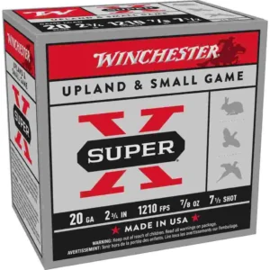 Winchester Super-X Game Shotshells 20 ga 2-3/4" 7/8 oz 1210 fps #7.5 25/ct