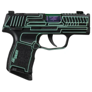Sig Sauer P365 "Outlander Blue Laser" Handgun 9mm Luger 10rd Magazines(2) 3.1" Spectrum Barrel X-RAY 3 Sights Manual Safety