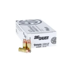Sig Sauer V-Crown Handgun Ammunition 9mm Luger 115gr JHP 1185 fps /50