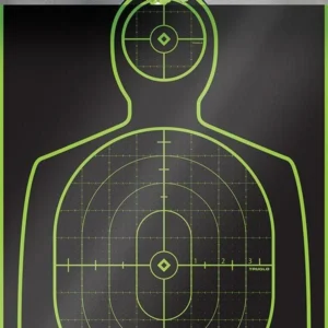 TRUGLO TRU-SEE Self Adhesive Targets - Handgun 12x18 Green 12 Pack