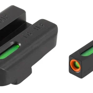 Truglo TFX Pro Tritium/Fiber-Optic Day/Night Sights Fit Springfield XD|Springfield XDM (excluding 5-1/4" Comp Series)|Springfield XDS - Orange Outline