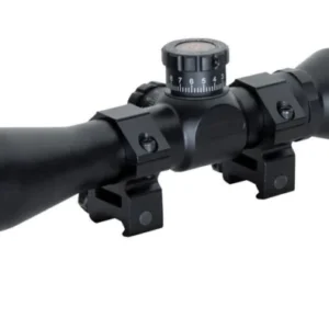 Truglo Tru-Brite Extreme Compact Tactical Rifle Scope with Rings - 4x32mm Mil-Dot  4" Matte