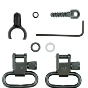 Grovtec Two Piece Barrel Band Swivel Sets .585 - .635 Diameter Black 2/ct