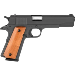 Rock Island M 1911 GI Standard Handgun .45 ACP 8/rd Magazine 5" Barrel Black with Wood Grips MA/MD Compliant