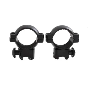 Traditions Aluminum Scope Rings fits .22 Airguns 3/8" Grooved Receiver 1" Medium - Matte Black