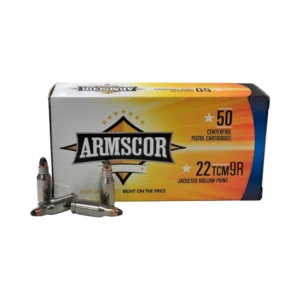 Armscor Handgun Ammunition 22TCM9R 39 gr JHP 2000 fps 50/ct