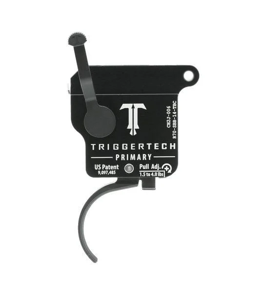TriggerTech Rem 700 Primary Curved Trigger Single Stage Black/Black