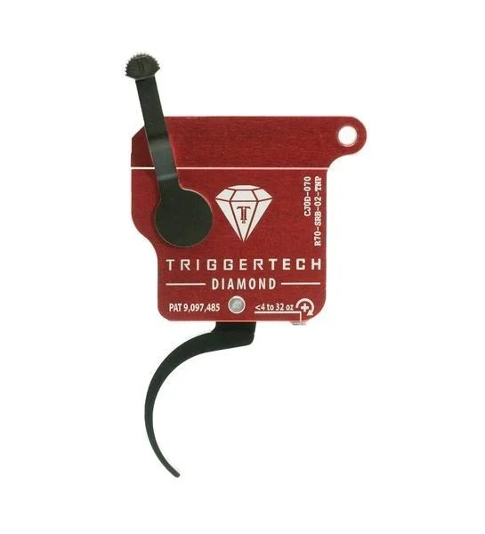 TriggerTech Rem Clone (NO BOLT STOP) Black Diamond Pro Trigger Single Stage Adjustable Black/Red