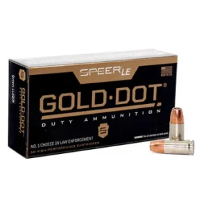 CCI GOLD DOT 9MM 124GR GDHP 50RD BX 1000RD CASE