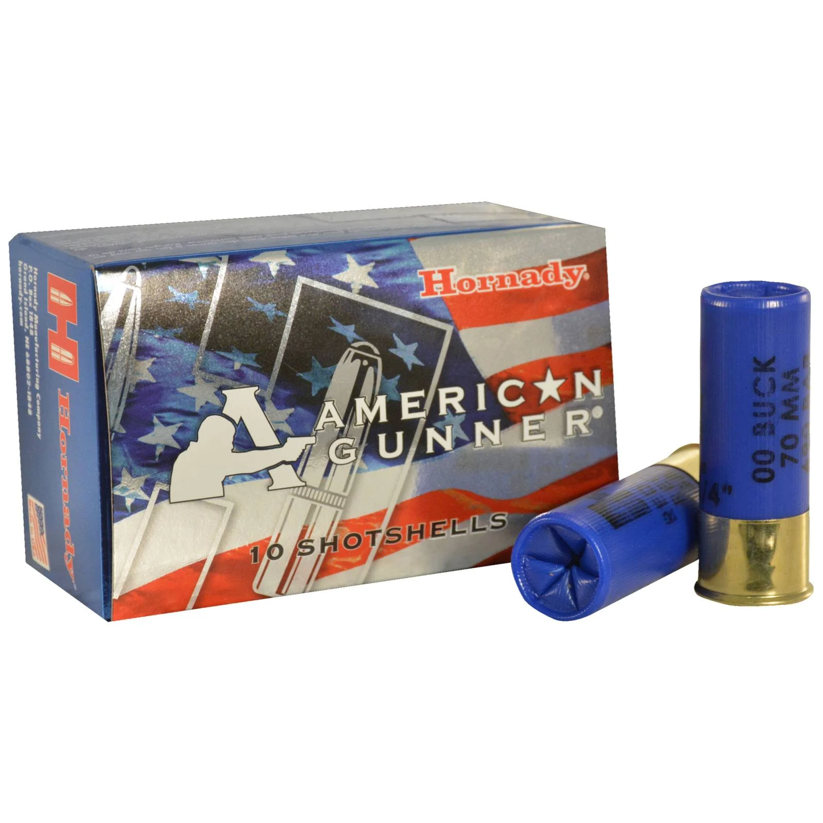 HORNADY AMERICAN GUNNER 12G REDUCED RECOIL 00BUCK 10RD BX 100RD CASE