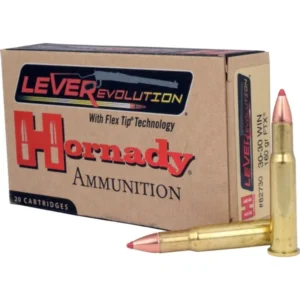 HORNADY LEVERREVOLUTION 30-30WIN 160GR FTX 20RD BX 200RD CASE