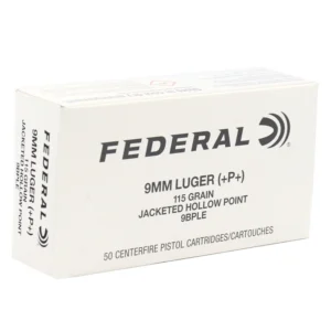 FEDERAL CLASSIC HI SHOK 9MM+P+ 115GR JHP 50RD BX 1000RD CASE