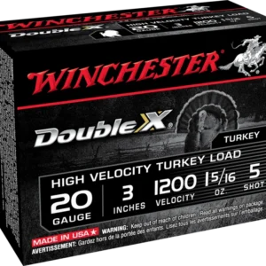 WINCHESTER DOUBLE X 20G 3" #5 1-5/16OZ 10RD BX 100RD CS