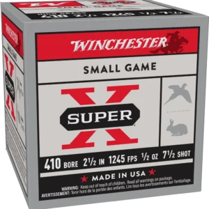 WINCHESTER SUPER-X HEAVY BRASS GAME LOAD 410 2-1/2" 7.5 25RD BX 250RD CASE